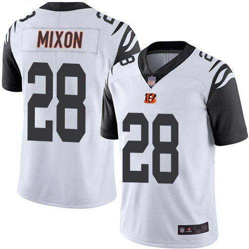 Cincinnati Bengals Limited White Men Joe Mixon Jersey NFL Footballl #28 Rush Vapor Untouchable